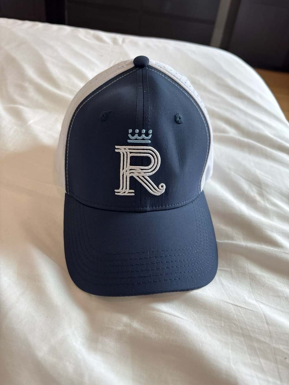 Kansas City Royals City Connect Navy and White Perforated Mesh Adjustable Hat
